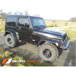 Aletines Anchos Jeep Wrangler TJ 1997 - 2006 guardabarros bengalas 20cm