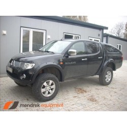 Aletines Anchos Mitsubishi L200 2006 - 2015 guardabarros bengalas 10cm