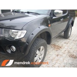 Aletines Anchos Mitsubishi L200 2006 - 2015 guardabarros bengalas 10cm