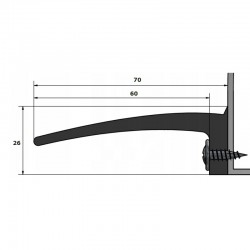 Rubber fender flares 7 cm